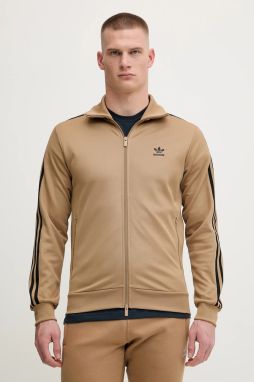 Mikina adidas Originals Classic TT zelená farba, s nášivkou, JY1278