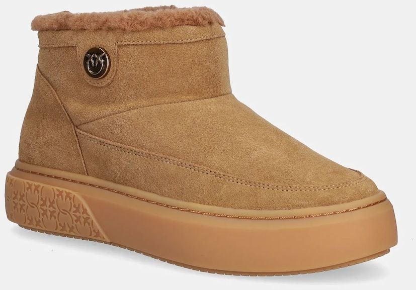 Semišové snehule Pinko Yoko 22 hnedá farba, SS0105P055MC0