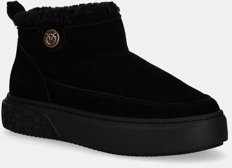 Semišové snehule Pinko Yoko 22 čierna farba, SS0105P055Z99