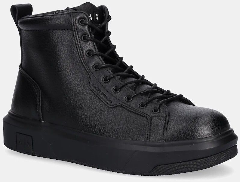 Kožená obuv Armani Exchange čierna farba, XM001963 AF19402 UC001