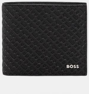Kožená peňaženka BOSS čierna farba, 50548816