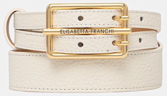 Opasok Elisabetta Franchi dámsky, béžová farba, CT32S52E2