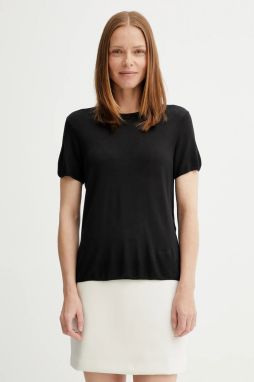 Tričko Calvin Klein dámske, čierna farba, LV044A307G