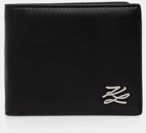 Peňaženka Karl Lagerfeld K/AUTOGRAPH pánska, čierna farba, A4M32057