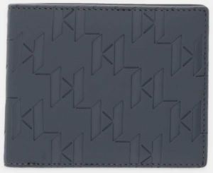 Peňaženka Karl Lagerfeld K/MONOGRAM pánska, šedá farba, A4M32051