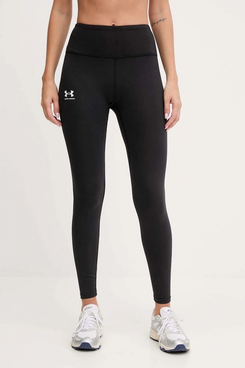 Legíny Under Armour Rival čierna farba, jednofarebné, 1386482