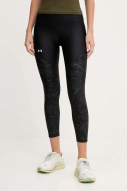 Tréningové legíny Under Armour čierna farba, vzorované, 1386407