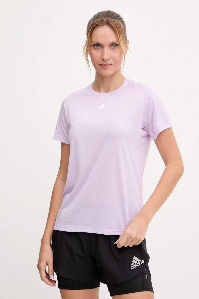 Tréningové tričko adidas Performance Aeroready Wourkout Essentials fialová farba, JY4574