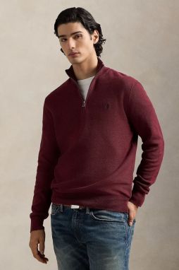 Bavlnený sveter Polo Ralph Lauren Ls Hz Long Sleeve čierna farba, ľahký, s polorolákom, 710932304