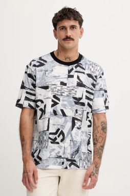 Bavlnené tričko Karl Lagerfeld Jeans pánske, šedá farba, vzorované, A4M17031