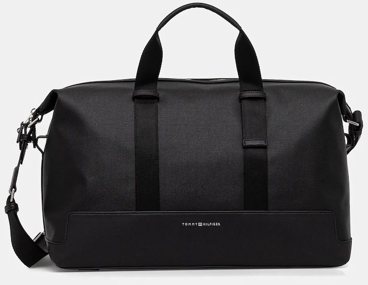 Taška Tommy Hilfiger čierna farba, AM0AM13640