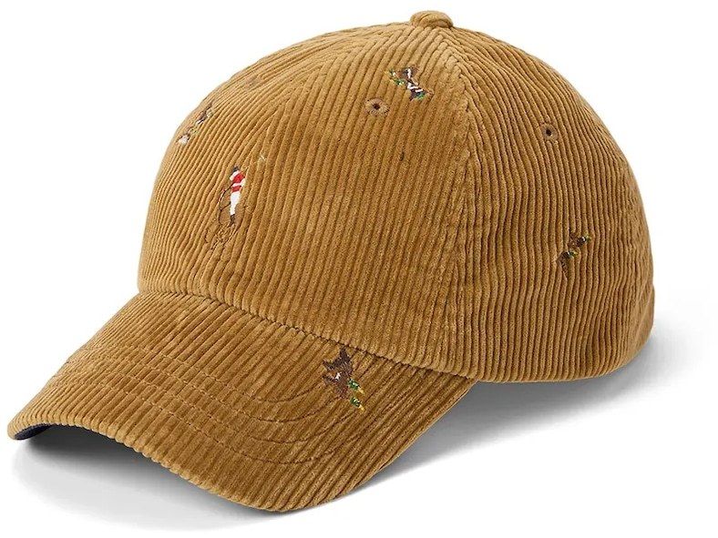 Menčestrová baseballová čiapka Polo Ralph Lauren béžová farba, 710979195