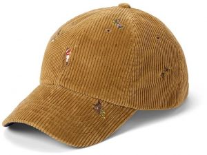 Menčestrová baseballová čiapka Polo Ralph Lauren béžová farba, 710979195