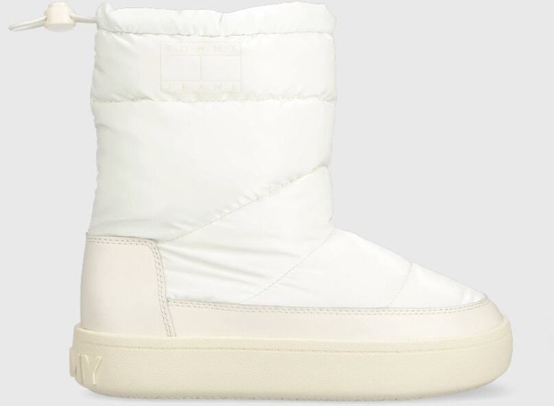 Snehule Tommy Jeans TJW WINTER BOOT biela farba, EN0EN02252