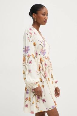 Šaty Twinset béžová farba, mini, áčkový strih, 251TP2773