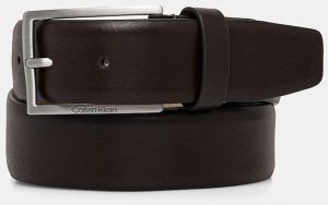 Kožený opasok Calvin Klein pánske, hnedá farba, K50K512833