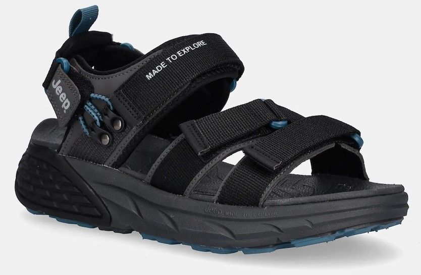 Sandále Jeep GROOVE SANDAL pánske, čierna farba, JM51120A