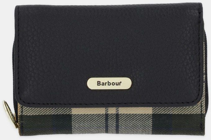 Peňaženka Barbour dámska, čierna farba, LLG0036