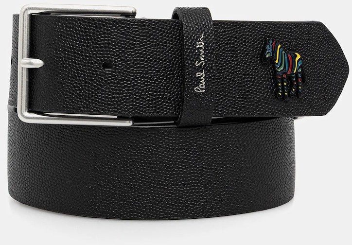 Kožený opasok Paul Smith čierna farba, M1A-8111-PMUZEB