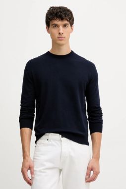 Sveter United Colors of Benetton tmavomodrá farba, ľahký, 110XU10A5