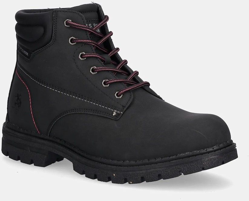 Členkové topánky U.S. Polo Assn. OHIO004 čierna farba, OHIO004M/EUH1