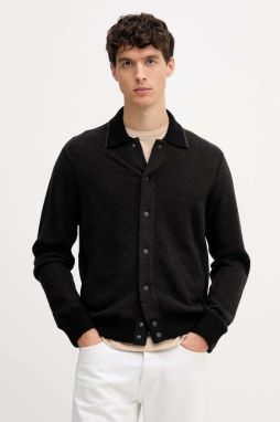 Vlnený kardigán Rag & Bone hnedá farba, RH2225F6MWL