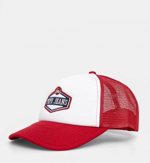 Šiltovka Pepe Jeans MALTON CAP červená farba, s nášivkou, PM040568