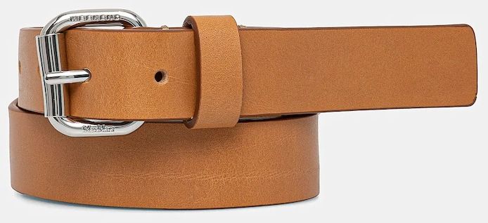 Kožený opasok Weekend Max Mara dámske, hnedá farba, 2515501065600