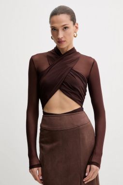 Body Bardot hnedá farba, jednofarebná, 60050TB