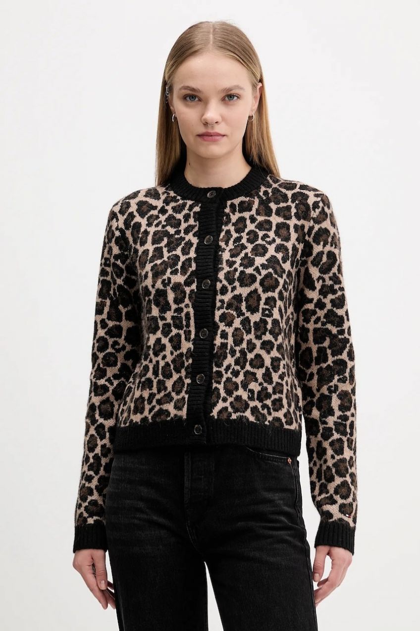 Kardigan s prímesou vlny Tommy Jeans