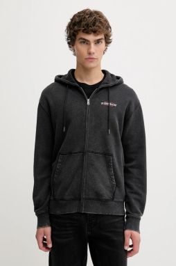 Bavlnená mikina Guess Jeans šedá farba, s potlačou, M5BQ32 KCPR1