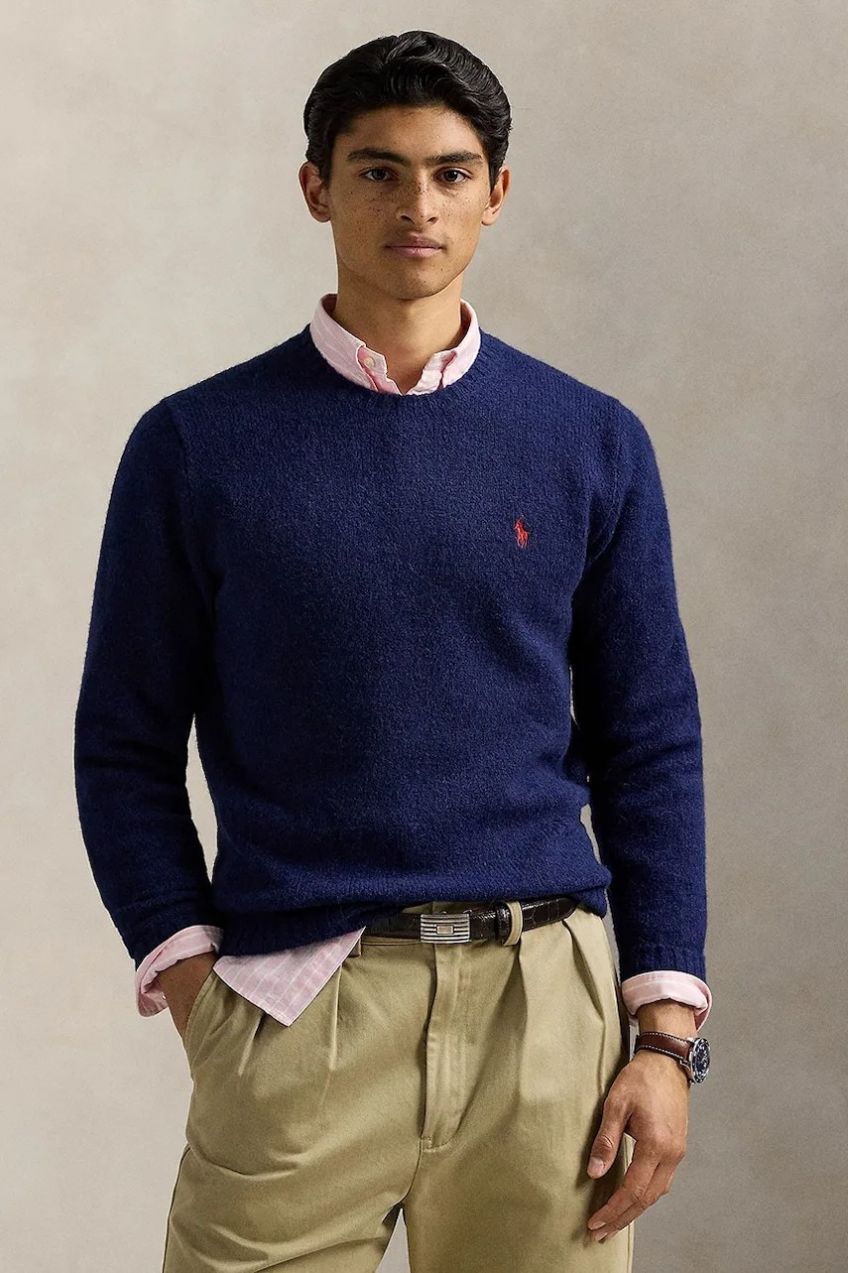 Vlnený sveter Polo Ralph Lauren béžová farba, 710918805