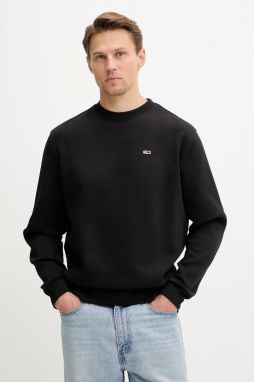 Mikina Tommy Jeans béžová farba, jednofarebná, DM0DM20741