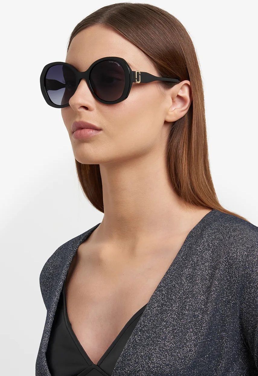 Slnečné okuliare Marc Jacobs dámske, čierna farba, MARC 763/S