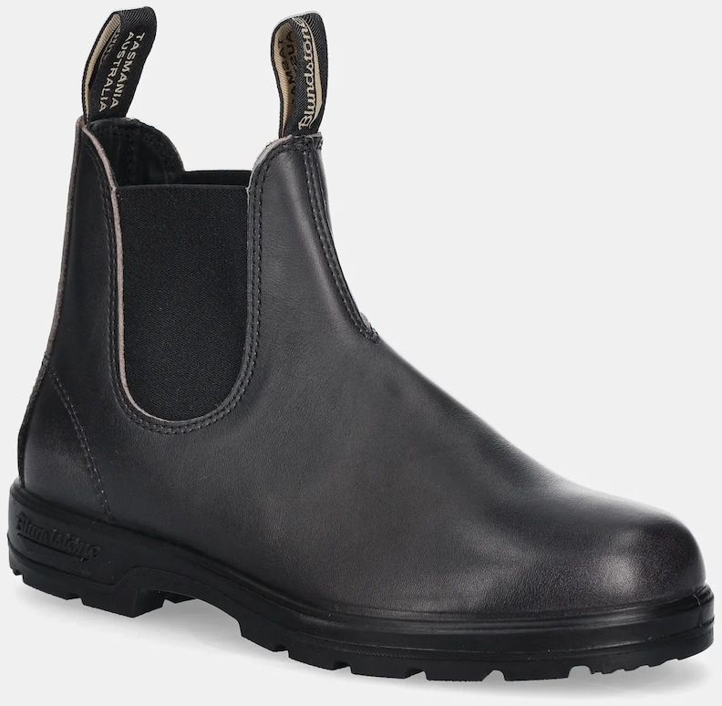 Kožené topánky chelsea Blundstone 2550 čierna farba, 2550.AntiqueZinc