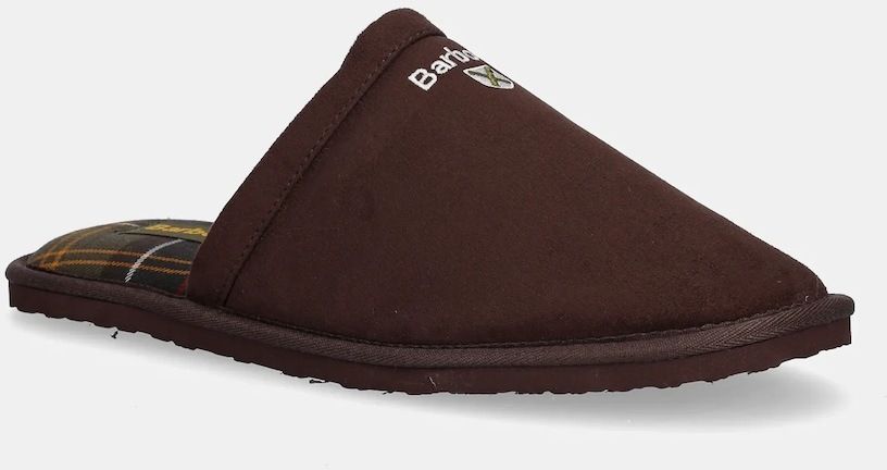 Papuče Barbour Everitt hnedá farba, MSL0025BR51