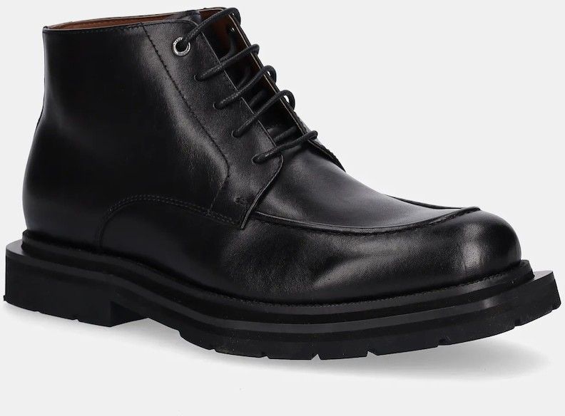 Kožená obuv Steve Madden Honour čierna farba, 12000856