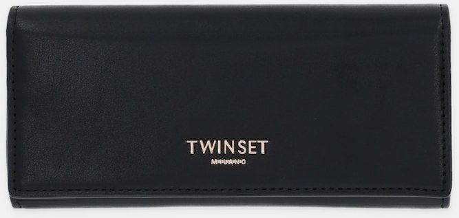 Peňaženka Twinset dámska, čierna farba, 252TD8390