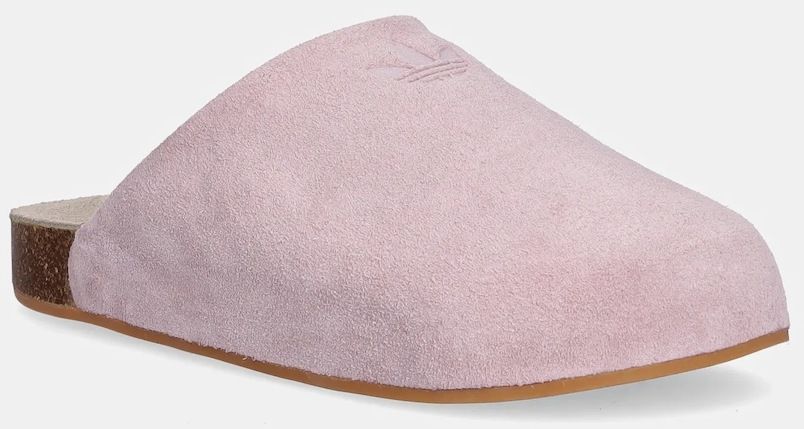 Semišové šľapky adidas Originals Adimule ružová farba, JP8731
