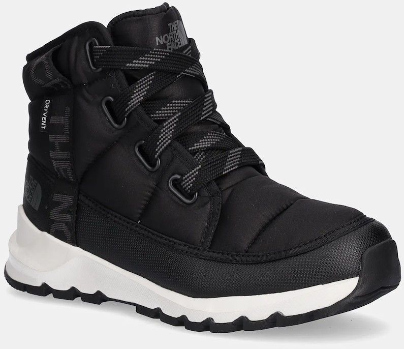 Detské snehule The North Face Thermoball Lace Up čierna farba, NF0A817WKT01