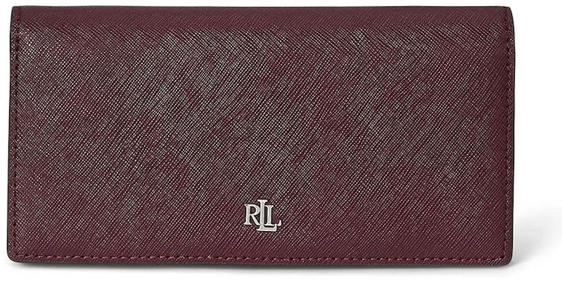 Kožená peňaženka Lauren Ralph Lauren zlatá farba, 432802917