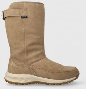 Semišové snehule Jack Wolfskin zelená farba
