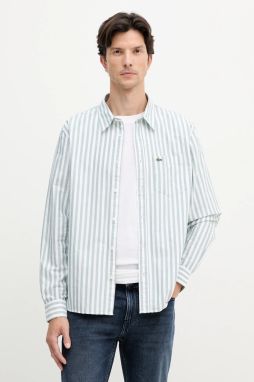 Košeľa Lacoste modrá farba, regular, s klasickým golierom, CH5623