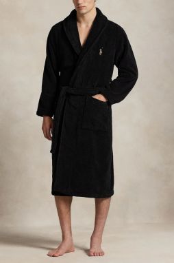 Bavlnený župan Polo Ralph Lauren biela farba, 714966109