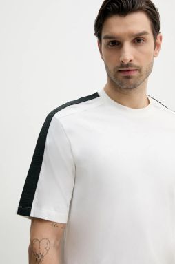 Bavlnené tričko Armani Exchange pánske, biela farba, s potlačou, XM000322 AF10361