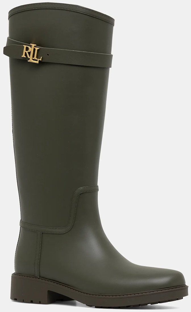 Gumáky Lauren Ralph Lauren Portiah zelená farba, 802980678003