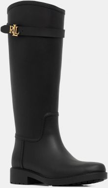 Gumáky Lauren Ralph Lauren Portiah čierna farba, 802980678001