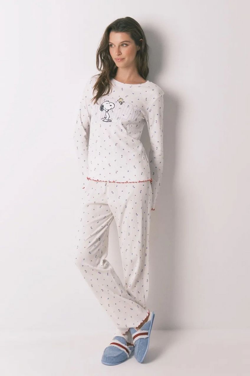 Pyžamo women'secret dámske, béžová farba, 3132124