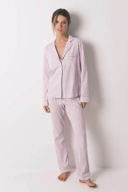 Bavlnené pyžamo women'secret fialová farba, bavlnené, 4852095