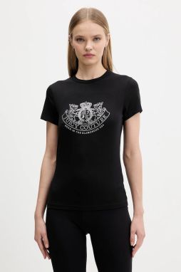 Tričko Juicy Couture dámske, čierna farba, JCGTK225015